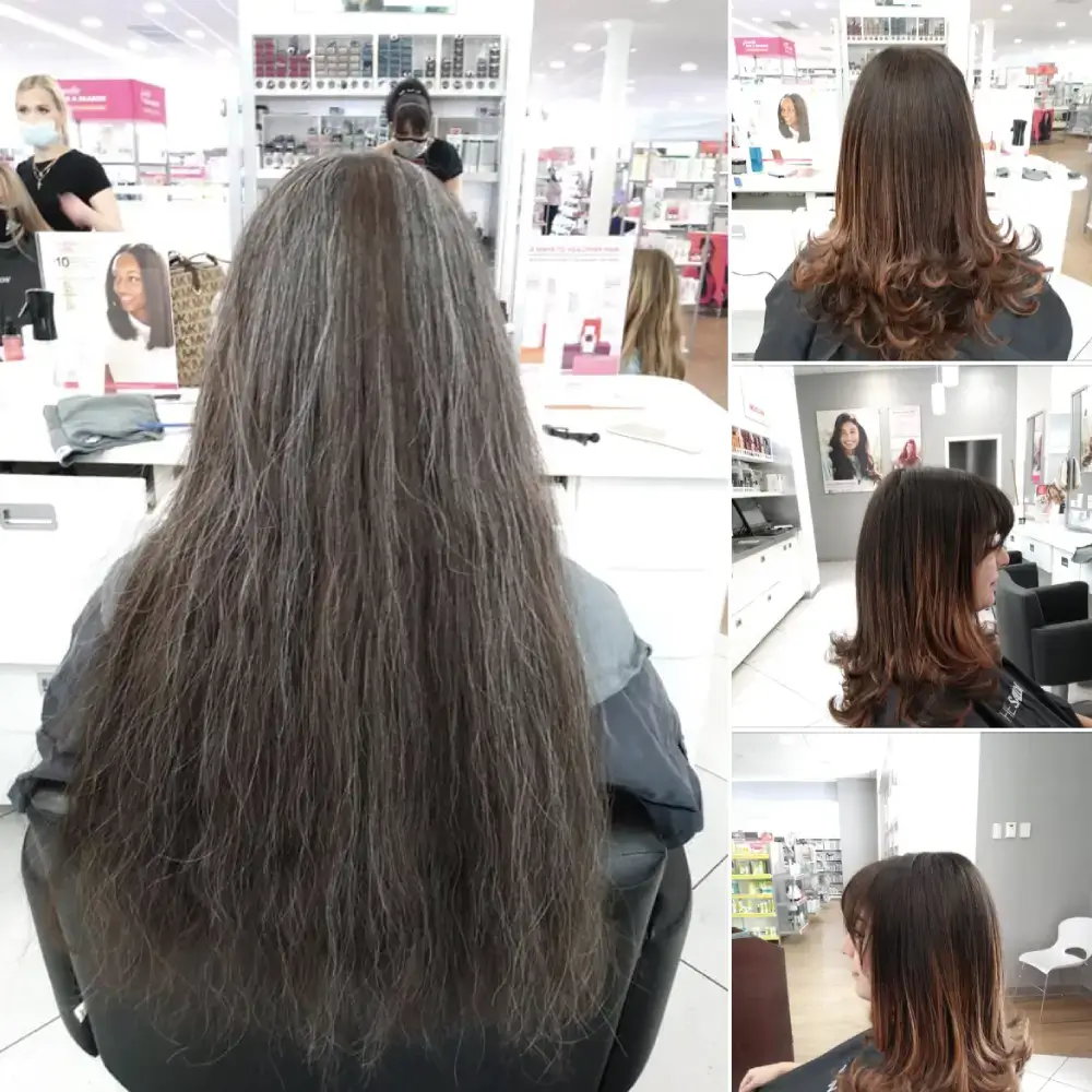 Spring Hill Hair Salon Before and After example 6 - Beautiful before and after